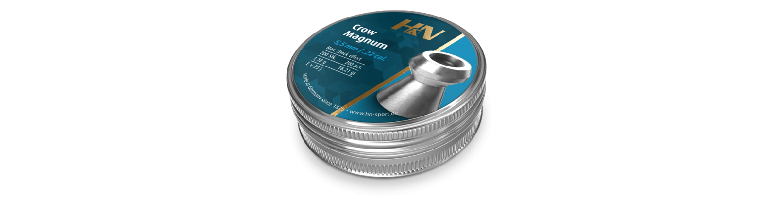 ساچمه H&N Crow Magnum .22 cal